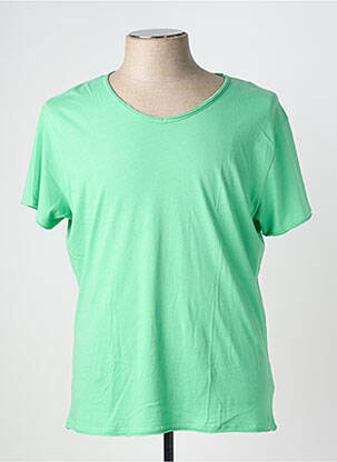 Tricou elasticitate mâneci scurte verde LES GARCONS FACILES bărbat