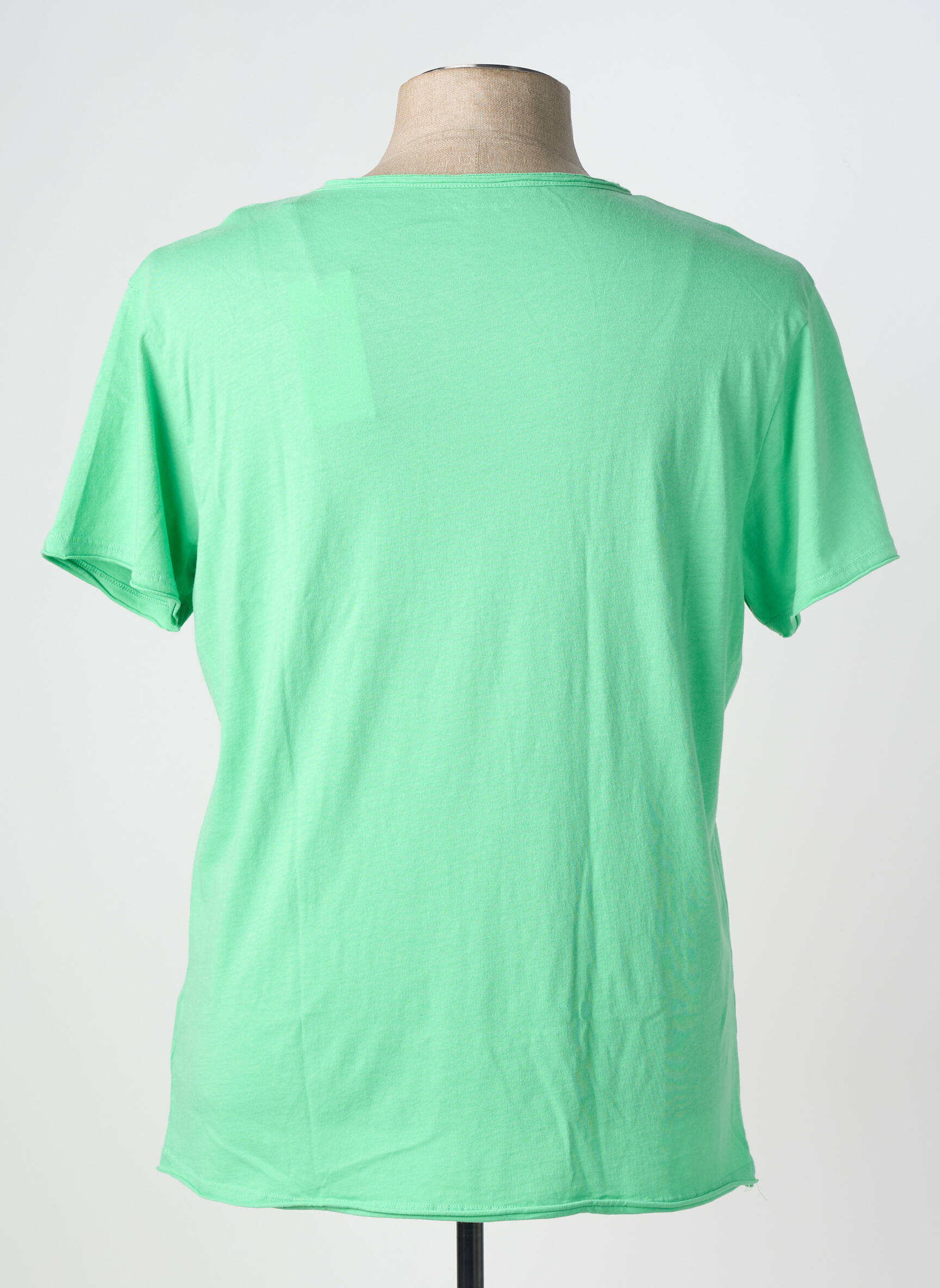 Tricou elasticitate mâneci scurte verde LES GARCONS FACILES bărbat