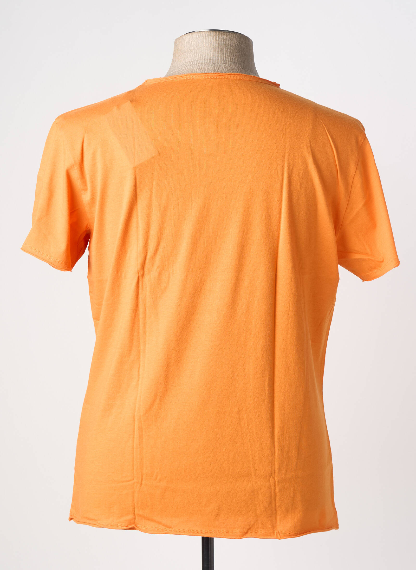 Tricou elasticitate mâneci scurte portocalie LES GARCONS FACILES bărbat