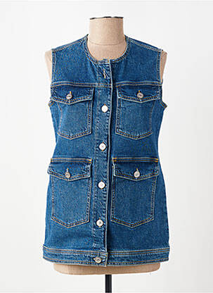 Jachete casual guler rotund albastru SELECTED femeie