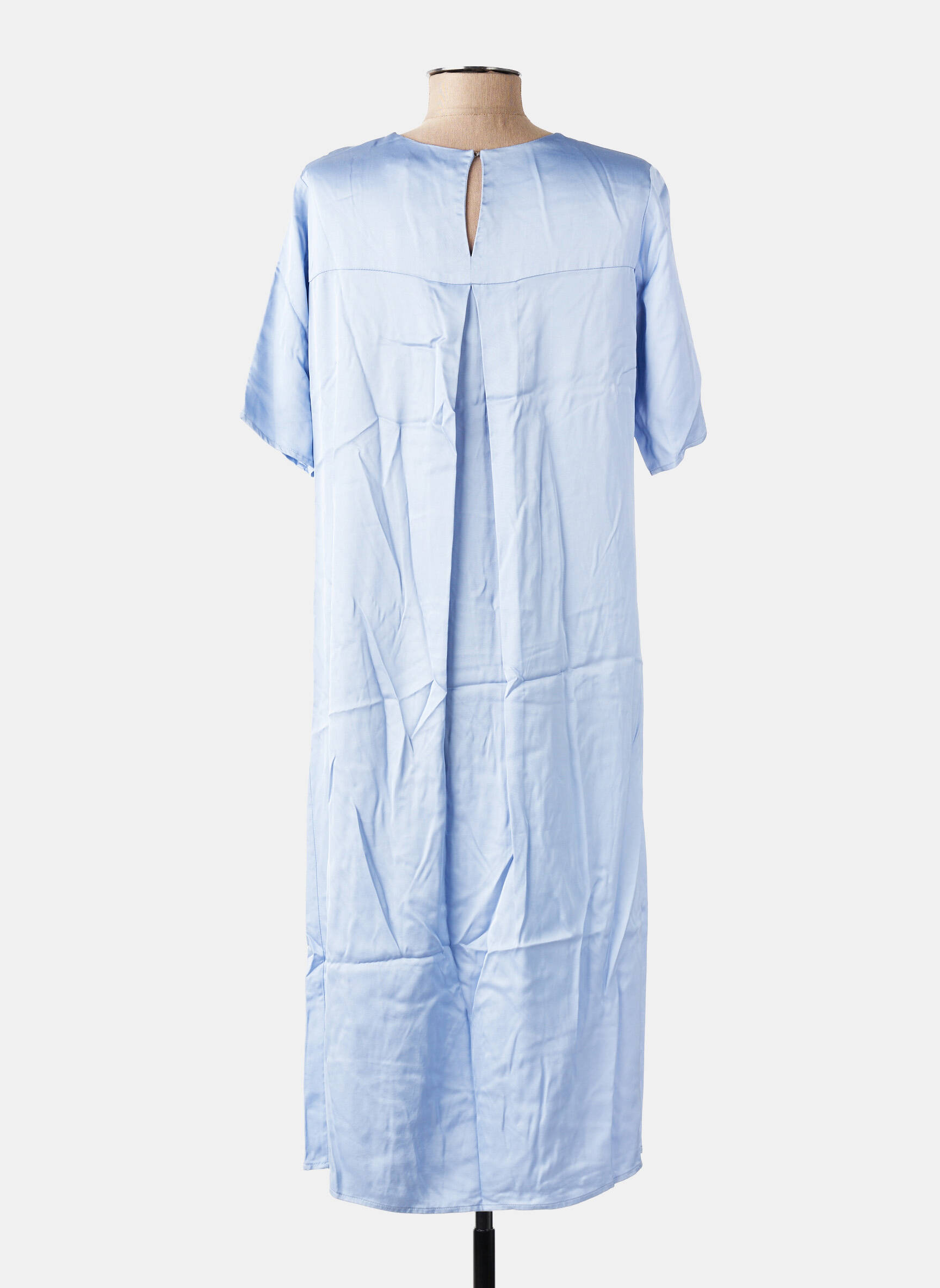 Rochie lungă mâneci scurte mâneci scurte violet SAMSOE & SAMSOE femeie