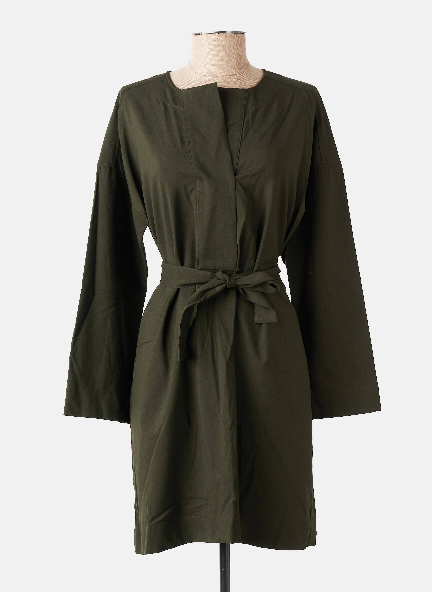 Rochie midi mâneci lungi mâneci lungi verde TINSELS femeie