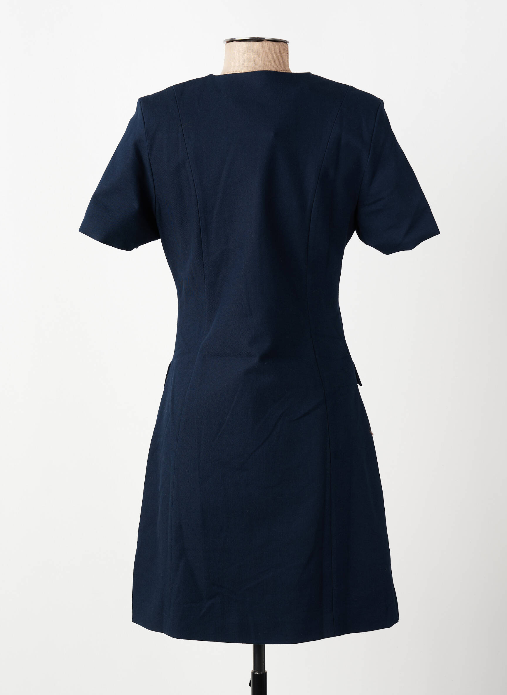 Rochie scurtă mâneci scurte mâneci scurte albastru SELECT femeie