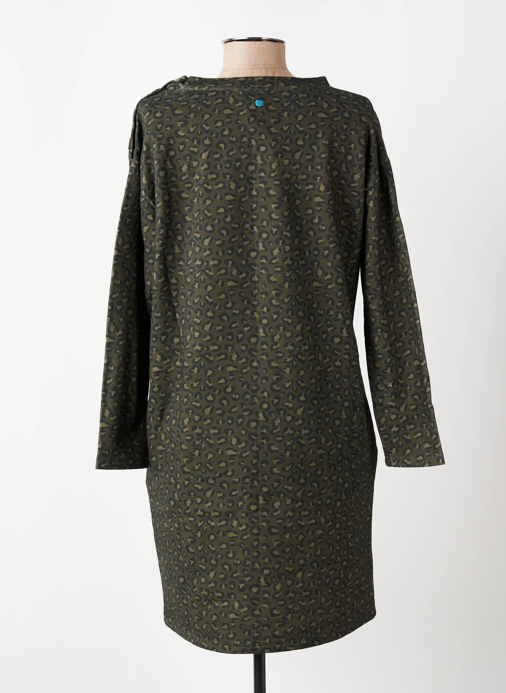 Rochie scurtă mâneci lungi mâneci lungi verde AP femeie