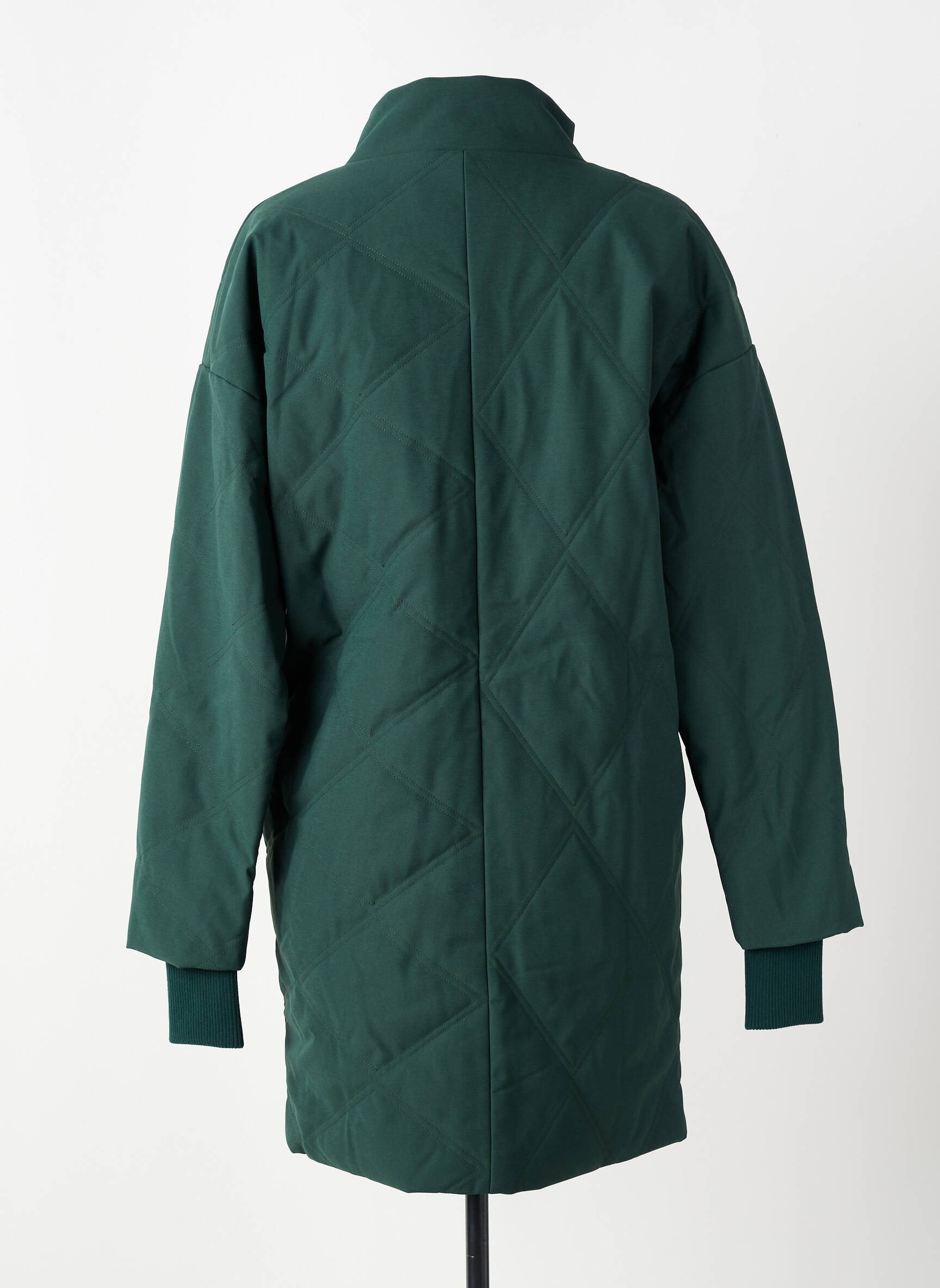 Parka guler col înalt verde SKFK femeie