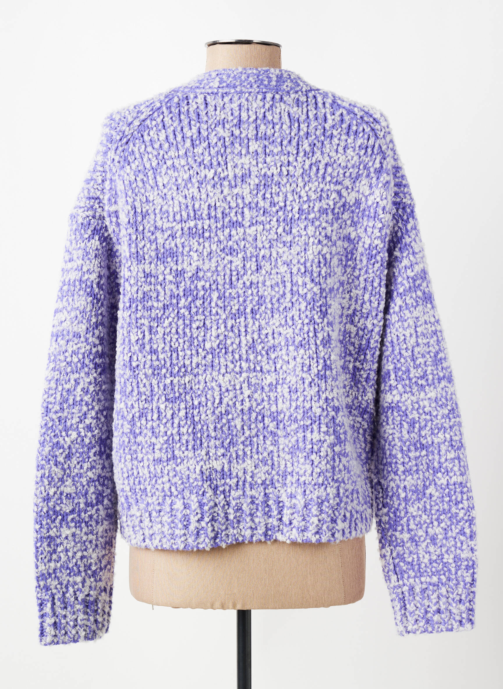 Vestă cu mâneci lungi strânsă pe partea de jos violet SAMSOE & SAMSOE femeie