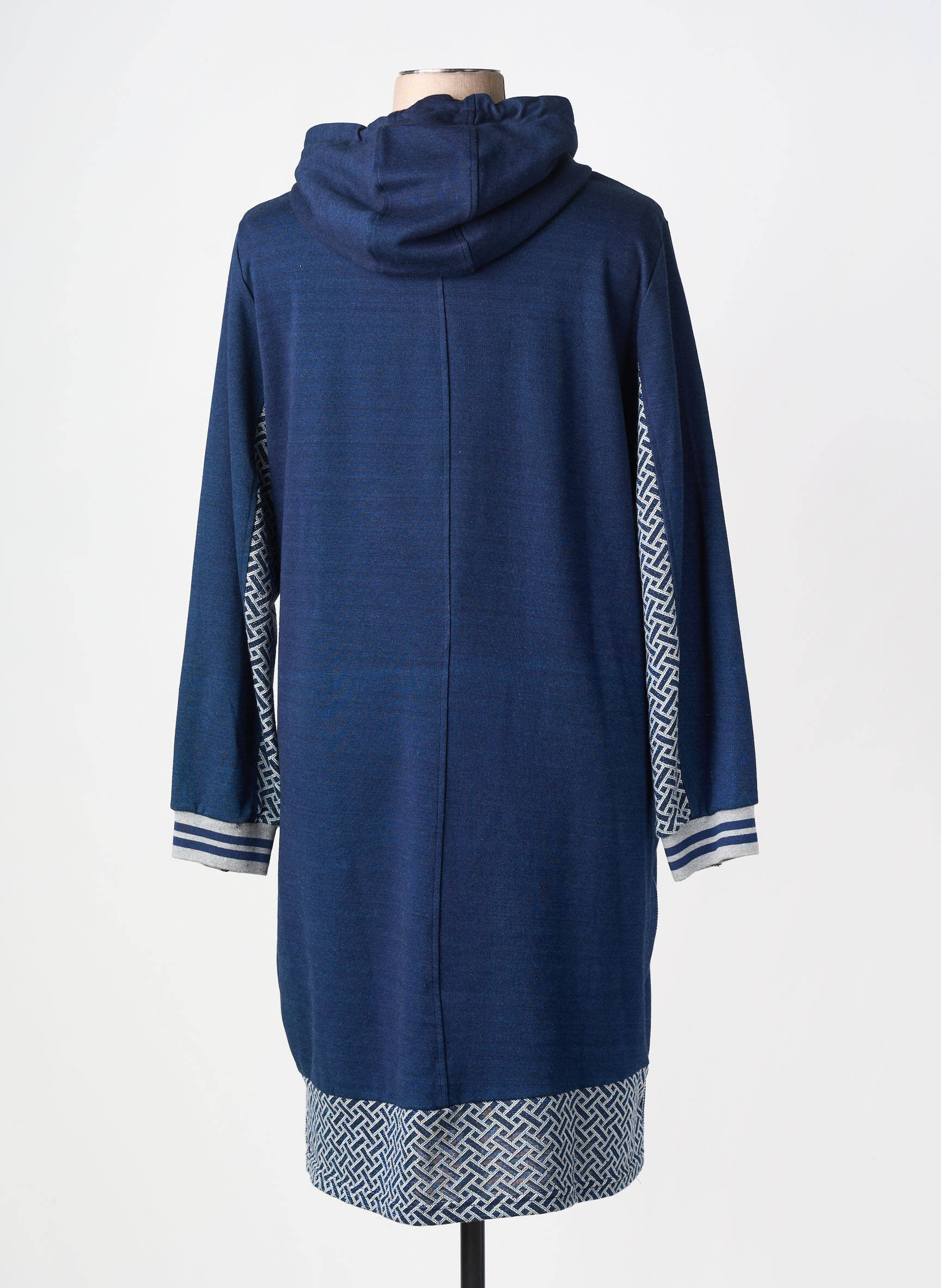 Rochie midi mâneci lungi mâneci lungi albastru FRED SABATIER femeie