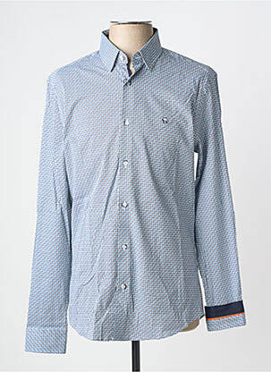 Cămașă cu mâneci lungi imprimeu fantezie albastru BENSON & CHERRY bărbat
