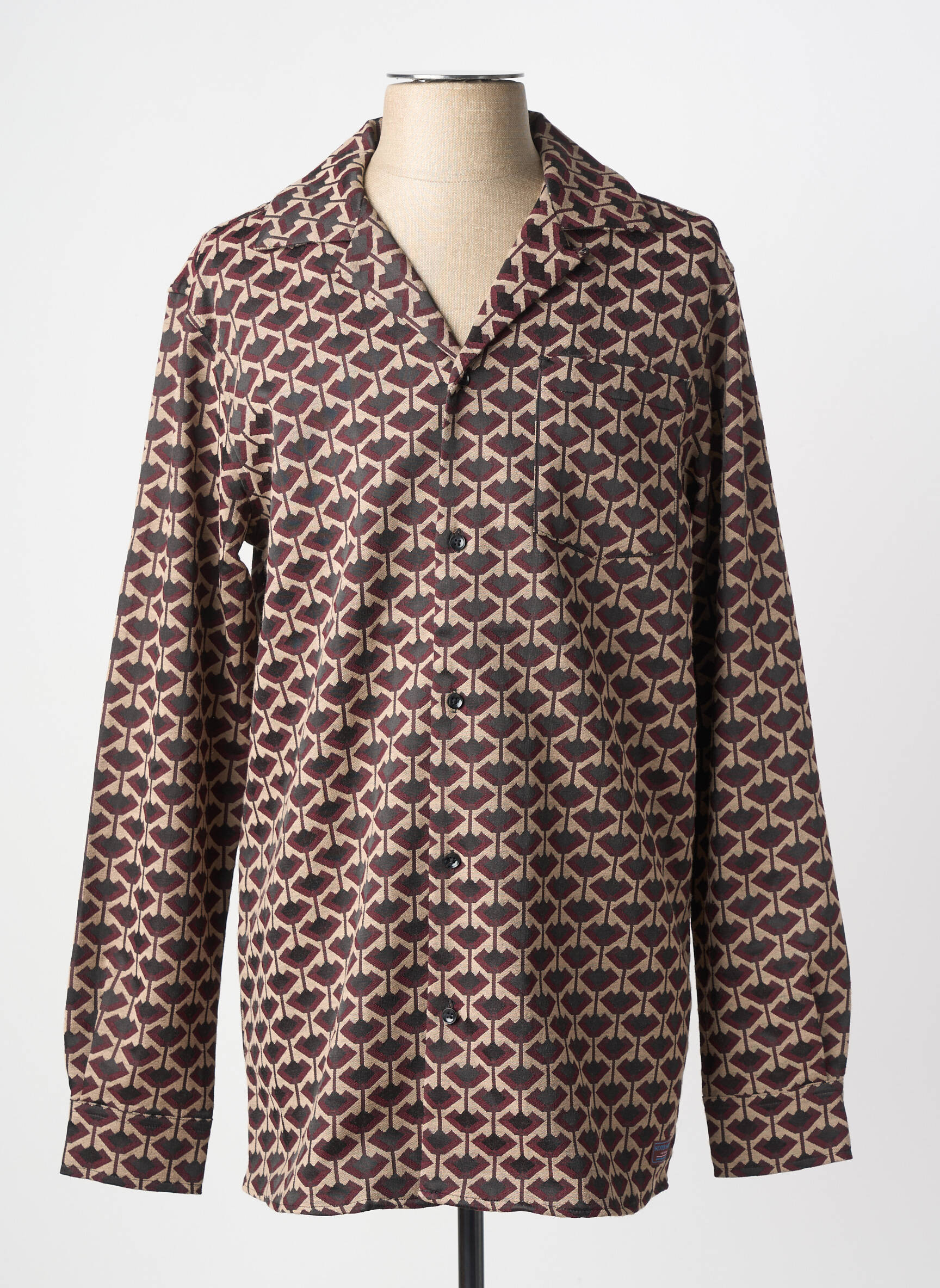 Jachete casual închidere cu nasturi pe față maro SCOTCH & SODA bărbat