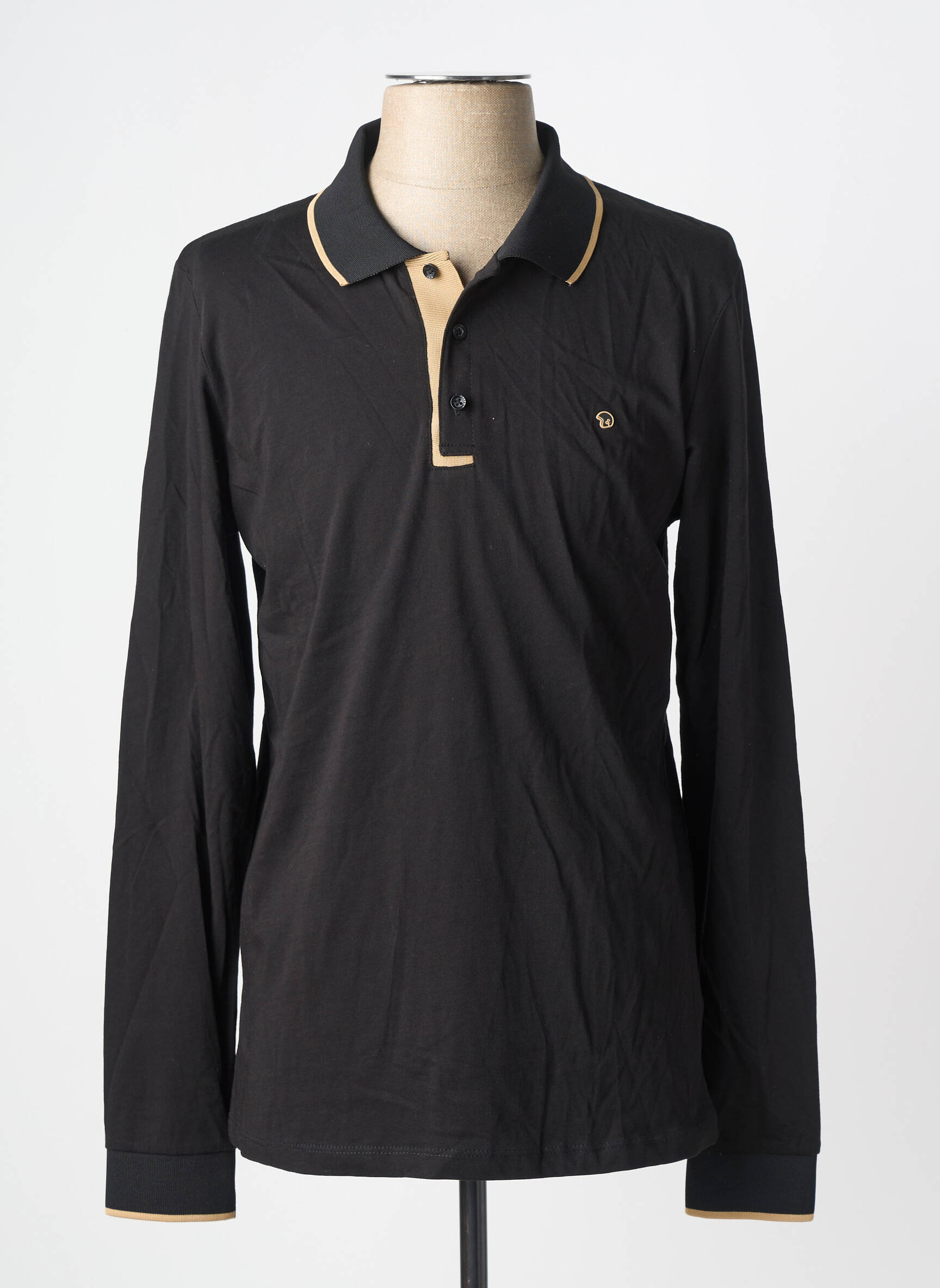 Tricou elasticitate mâneci lungi negru BENSON & CHERRY bărbat