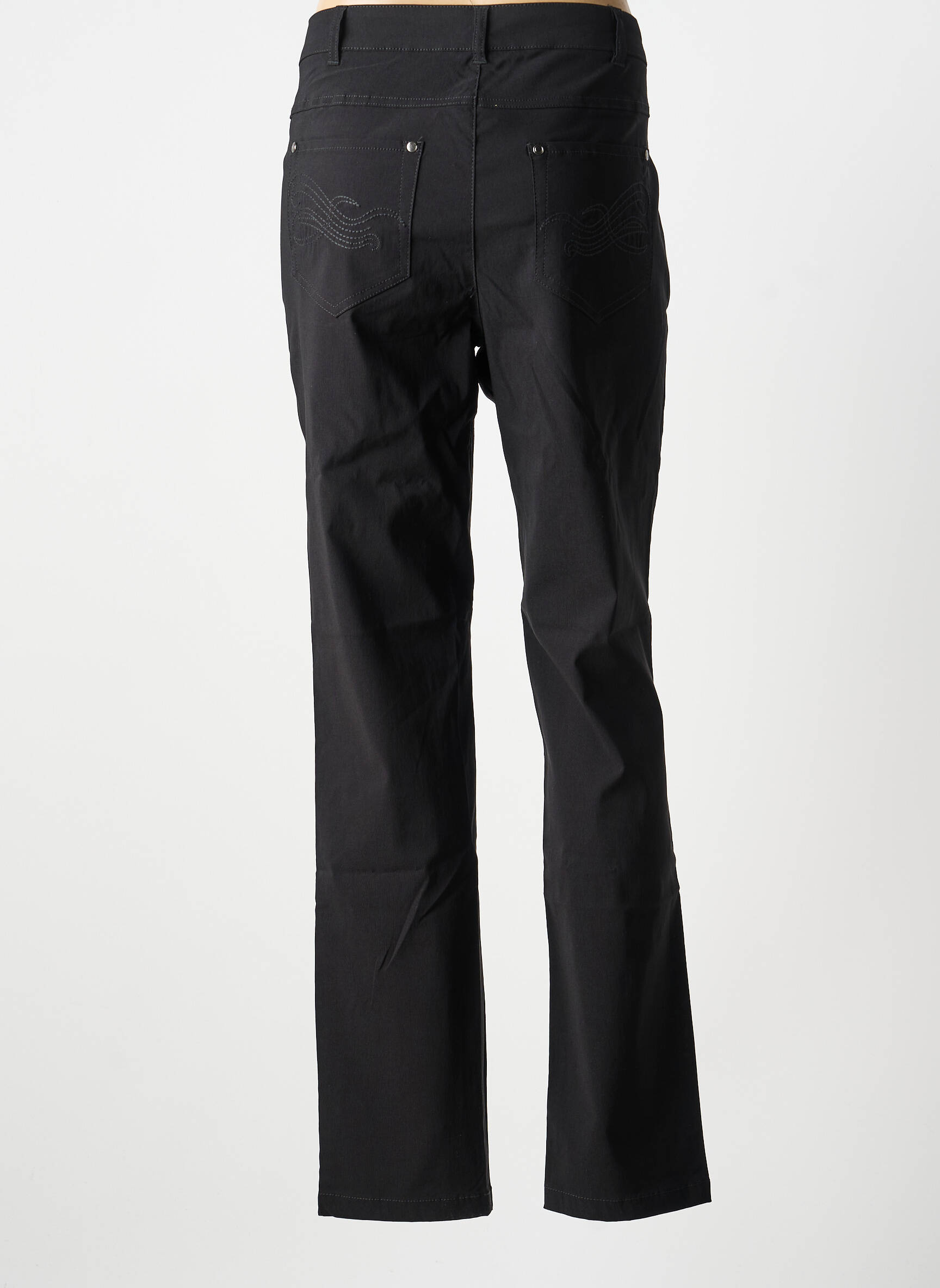 Pantalon drept elasticitate mărime normală negru CISO femeie