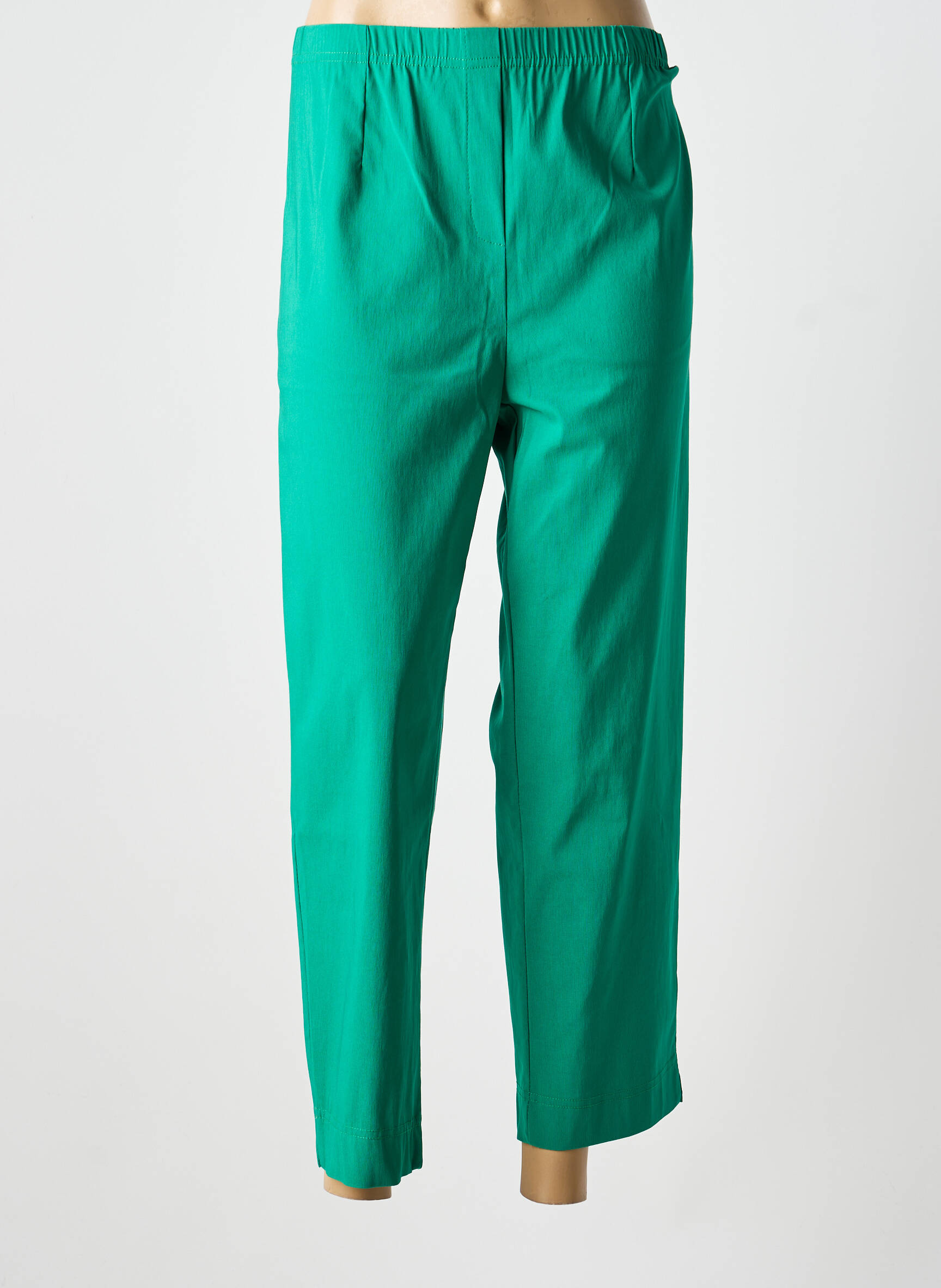 Pantalon drept elasticitate verde OLIVER JUNG femeie