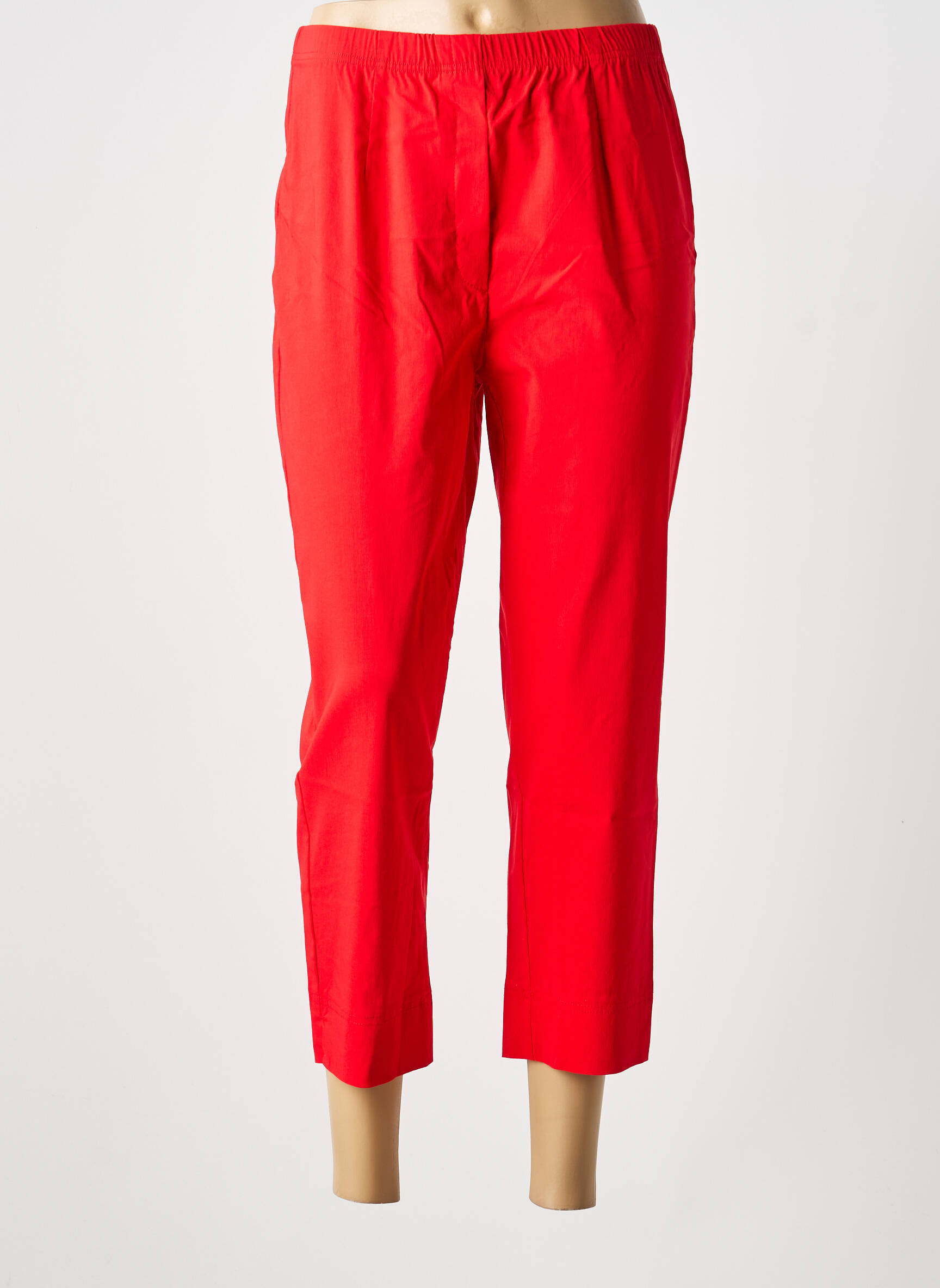 Pantalon drept elasticitate roșu OLIVER JUNG femeie