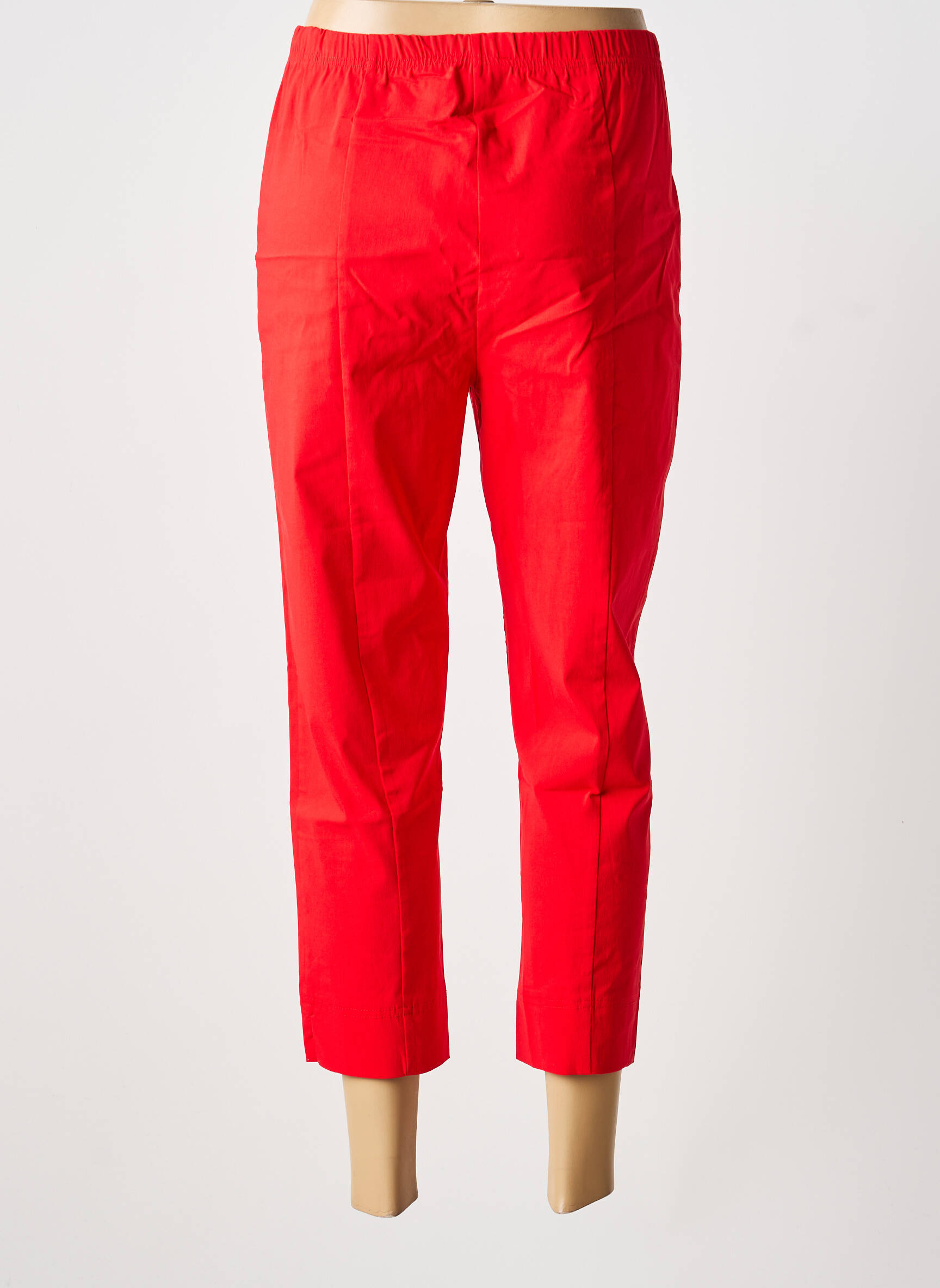 Pantalon drept elasticitate roșu OLIVER JUNG femeie