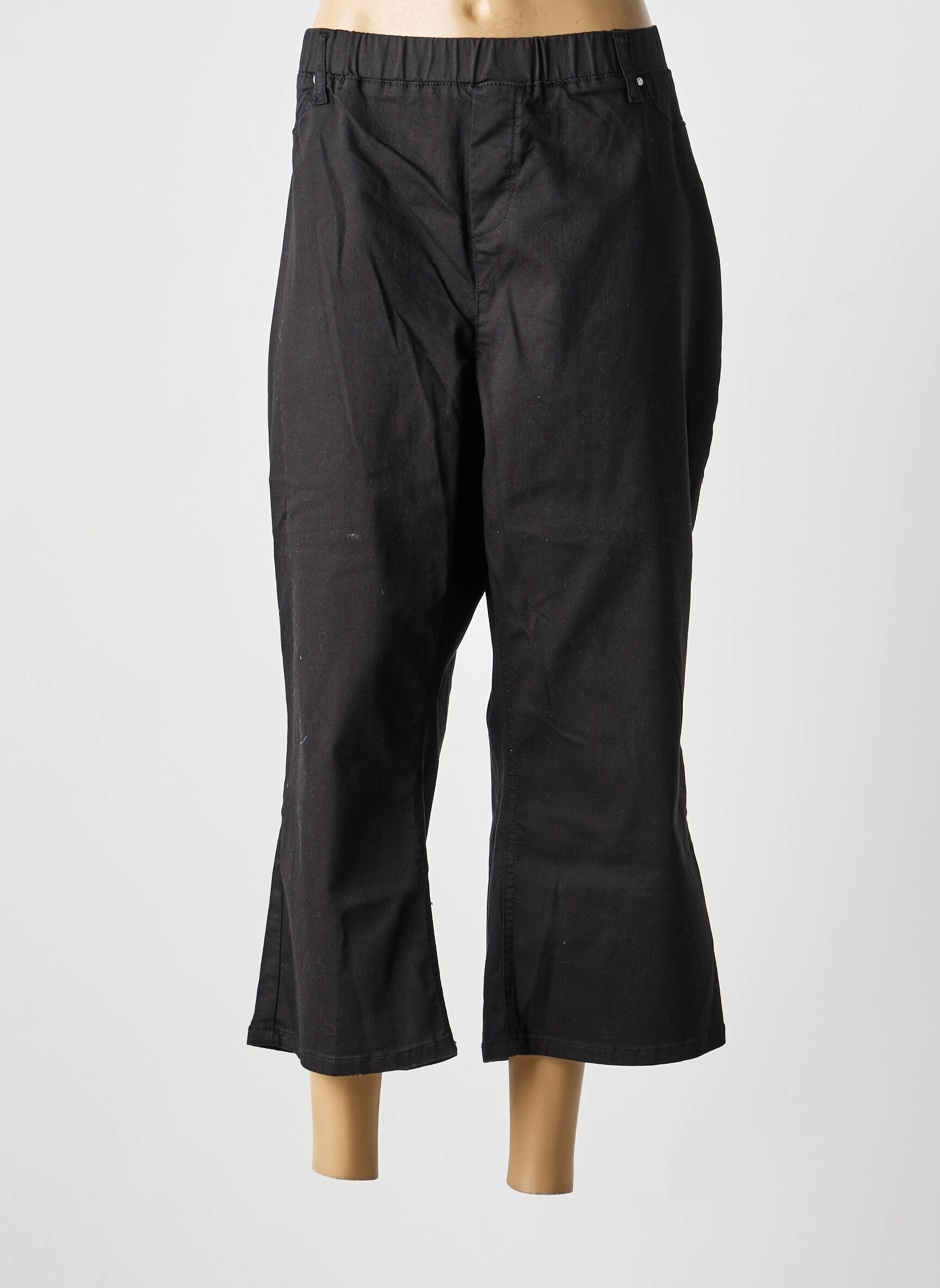 Pantalon 7/8 elasticitate mărime normală negru CISO femeie