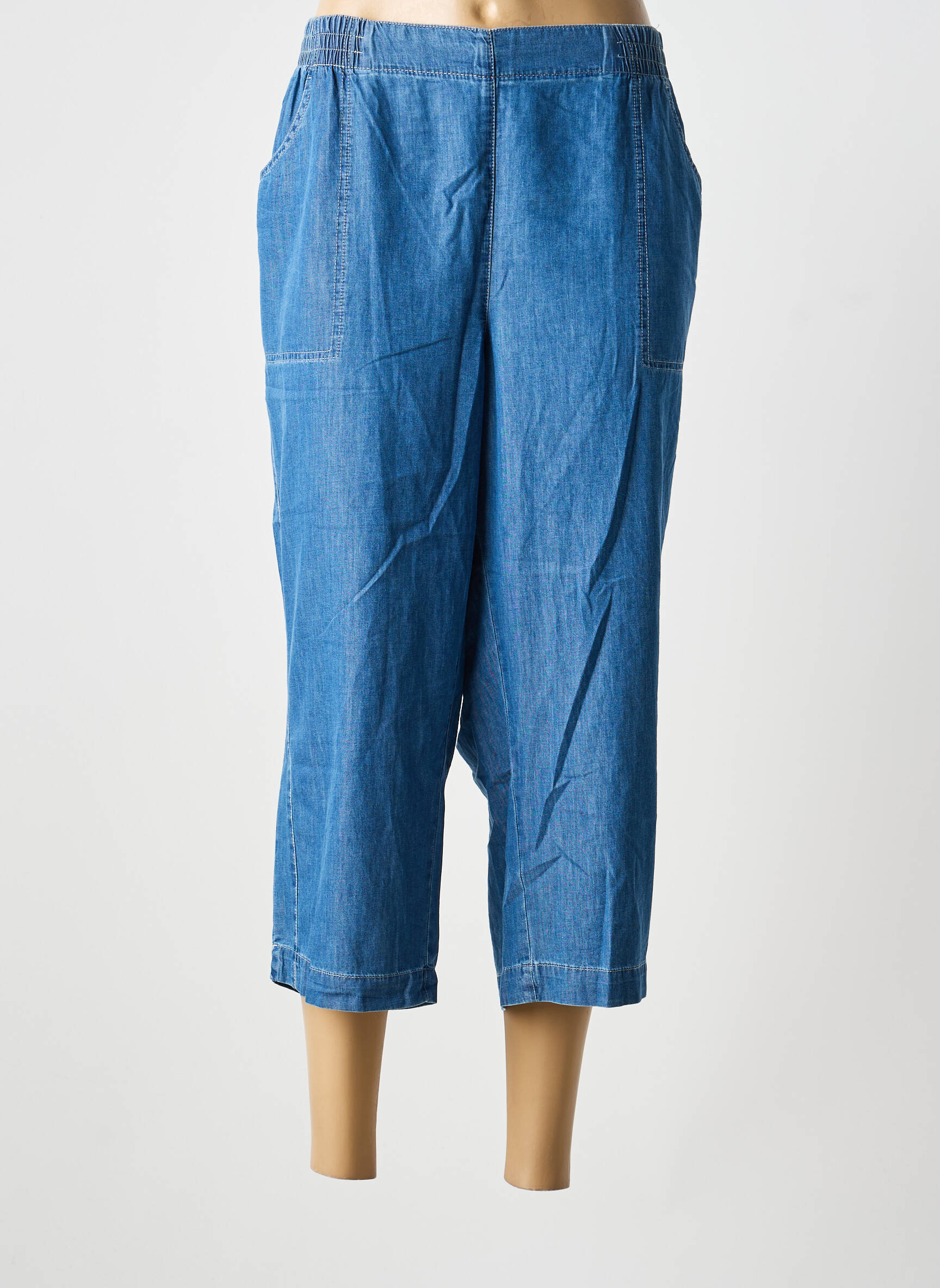 Pantalon trei sferturi elasticitate mărime normală albastru STARK femeie