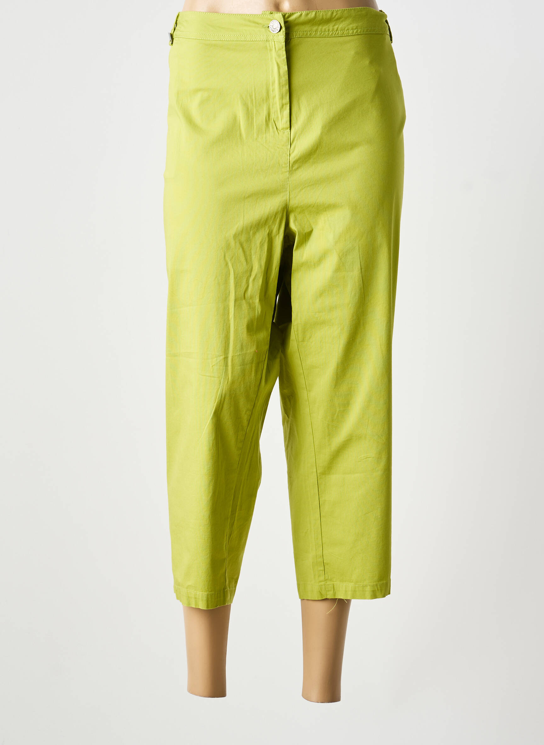 Pantalon trei sferturi elasticitate verde AGATHE & LOUISE femeie