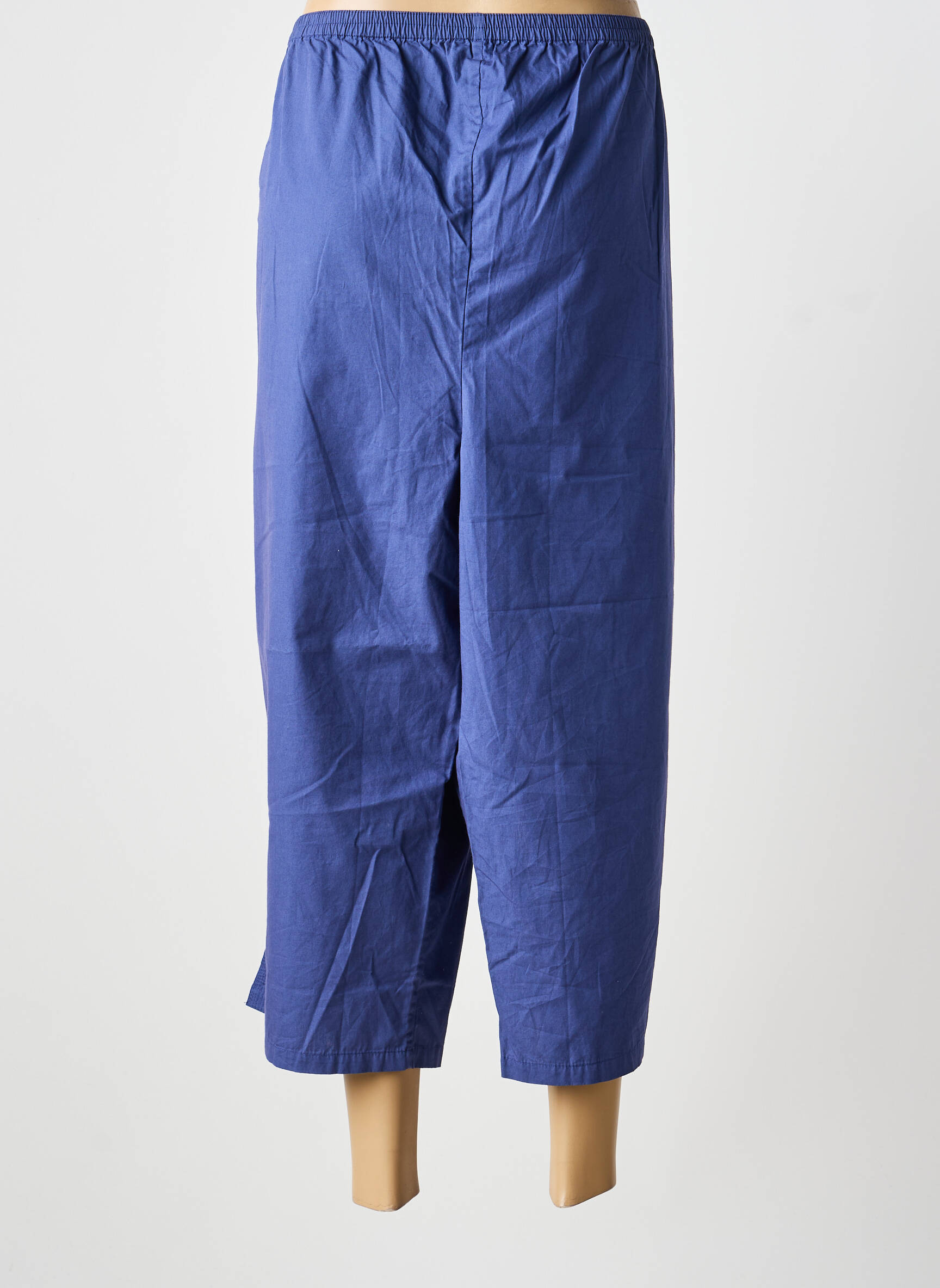 Pantalon trei sferturi elasticitate mărime normală albastru AGATHE & LOUISE femeie