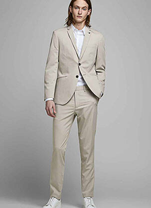 Pantalon chino bej JACK & JONES bărbat