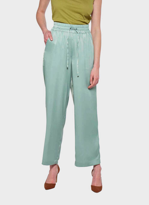Pantalon larg verde VERO MODA femeie