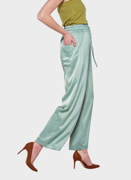 Pantalon larg verde VERO MODA femeie