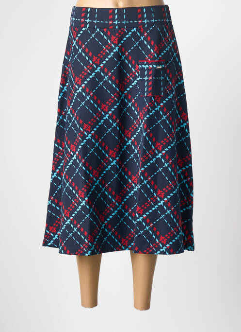 Fustă midi albastru MALOKA femeie