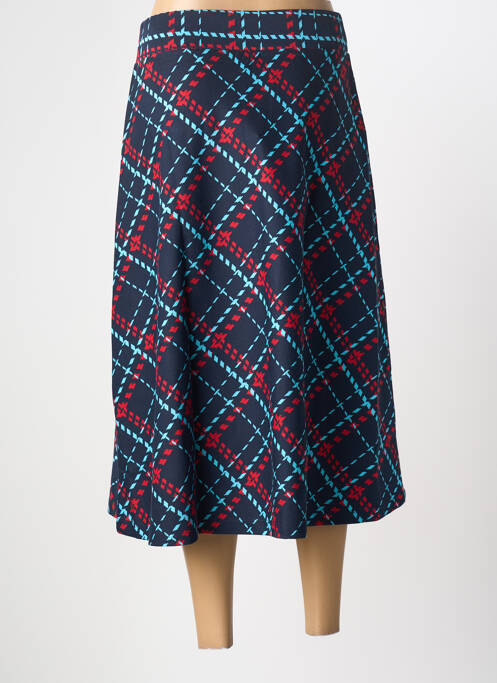 Fustă midi albastru MALOKA femeie