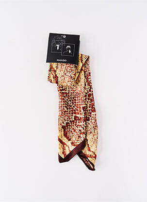 Eșarfă auriu MANGO femeie