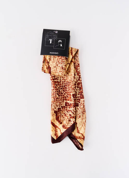 Eșarfă auriu MANGO femeie