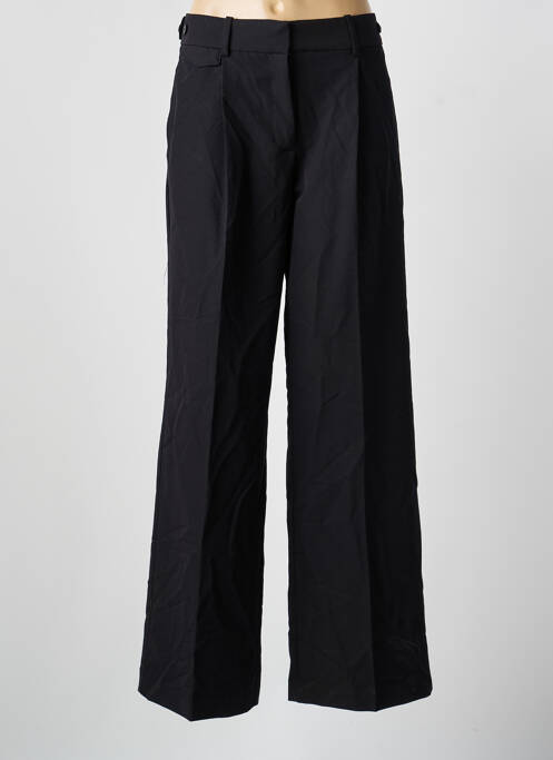 Pantalon larg negru MANGO femeie