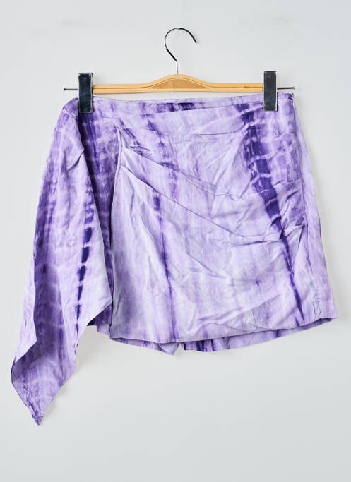 Fustă pantaloni scurți violet CEMI femeie