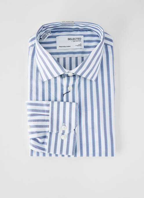 Cămașă cu mâneci lungi alb SELECTED bărbat