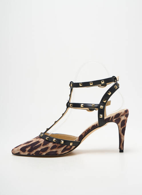 Pantofi cu toc maro ASTRID BLACK LABEL femeie