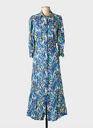 Rochie lungă albastru DEUX. BY ELINE DE MUNCK femeie