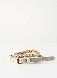 Curea auriu PIECES femme