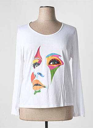 Tricou alb MULTIPLES femeie