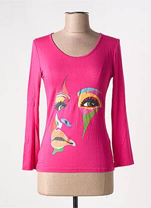 Tricou roz MULTIPLES femeie