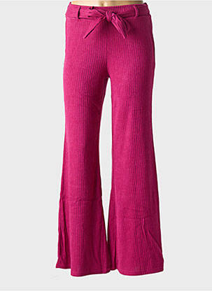 Pantalon larg roz MULTIPLES femeie
