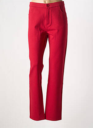 Pantalon slim roșu MULTIPLES femeie