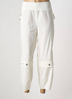 Pantalon trei sferturi alb MULTIPLES femeie