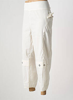Pantalon trei sferturi alb MULTIPLES femeie