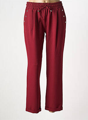Pantalon drept roșu MULTIPLES femeie