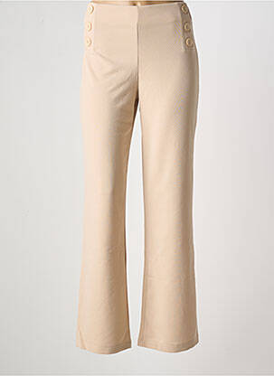 Pantalon drept bej MULTIPLES femeie