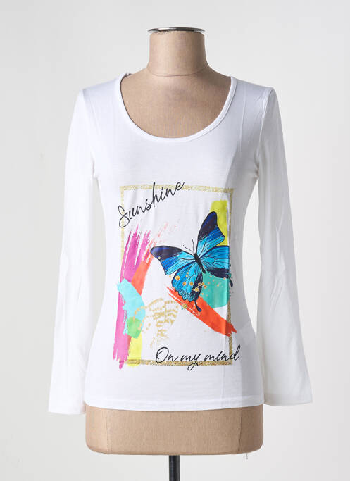 Tricou alb MULTIPLES femeie