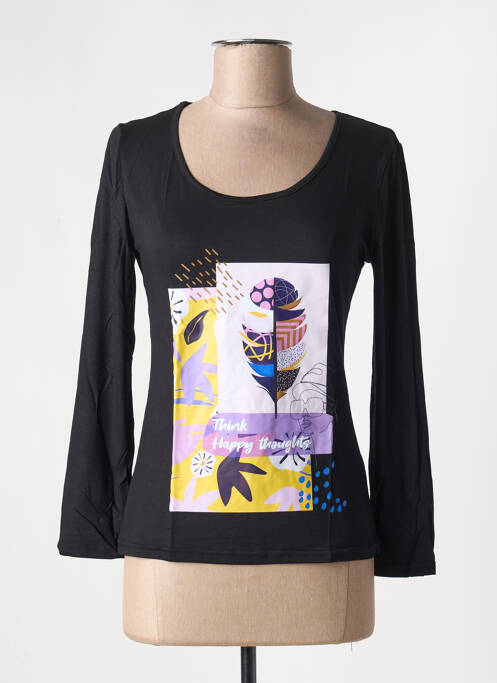 Tricou negru MULTIPLES femme