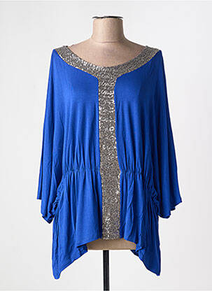 Tunică mâneci scurte albastru MULTIPLES femeie