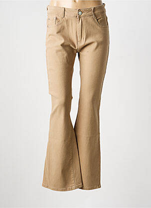 Blugi cu croială evazată bej MULTIPLES femeie