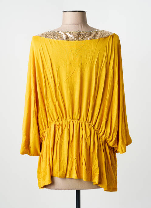 Tunică mâneci scurte galben MULTIPLES femeie