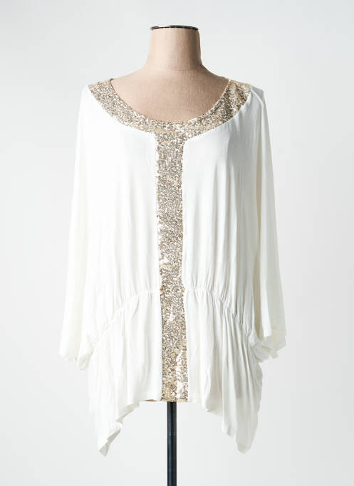 Tunică mâneci scurte alb MULTIPLES femeie