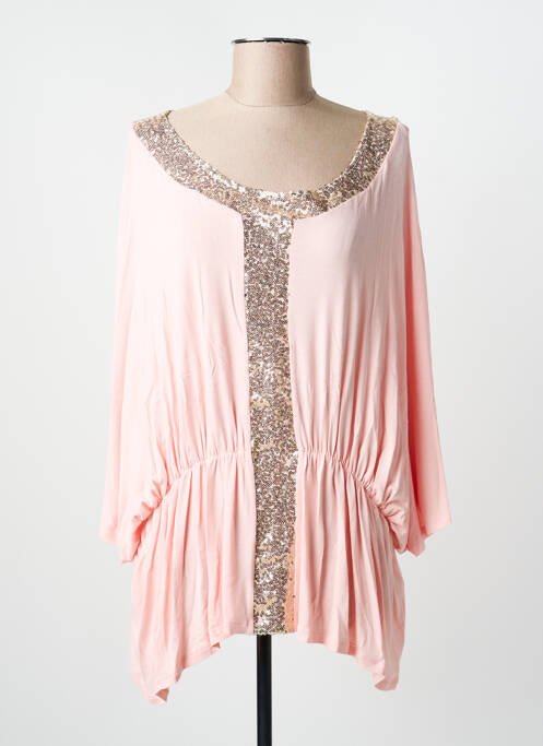 Tunică mâneci scurte roz MULTIPLES femeie